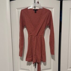 Forever 21 Terracotta Knit Romper